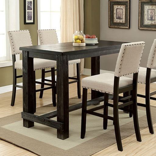 Sania 5 Pc Bar Table Set - Antique Black