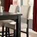 Sania Counter Ht. Chair (Set of 2) - Antique Black/Beige