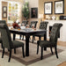 Sania 9 Pc Dining Table Set - Antique Black/Gray / 9 Pc Dining Table Set
