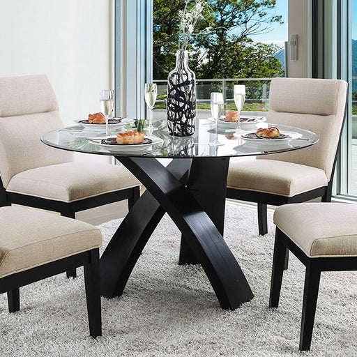 Jasmin Dining Table - Black/Beige