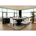 Evangeline Dining Table - Black/Beige