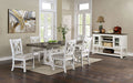 Auletta Server - Distressed White/Gray