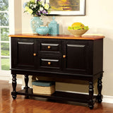 Mayville Server - Antique Oak/Black