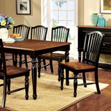 Mayville Dining Table - Antique Oak/Black
