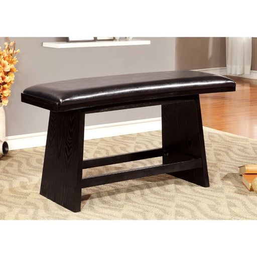 Hurley Counter Ht. Bench - Black