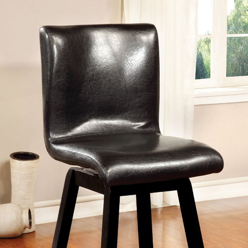 Hurley Counter Ht. Chair (Set of 2) - Black