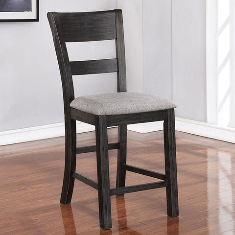 Sania Counter Ht. Side Chair (Set of 2) - Antique Black