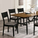 Oberwil Dining Table - Antique Oak/Black