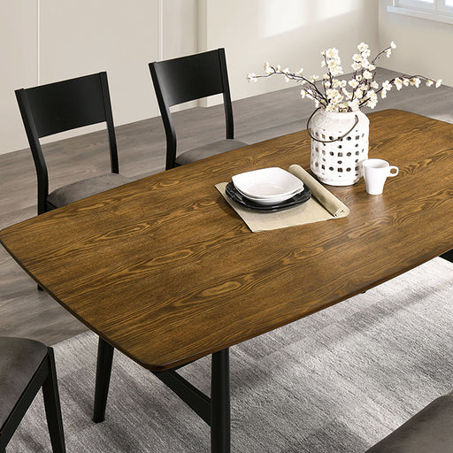 Oberwil Dining Table - Antique Oak/Black