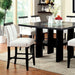 Luminar 7 Pc Counter Ht Table Set - Black