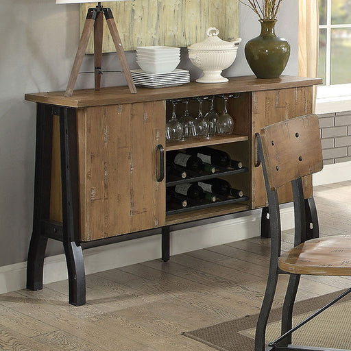 Kirstin Server - Rustic Oak/Black