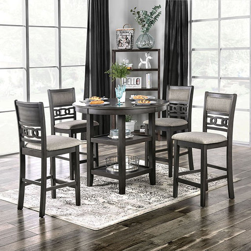 Milly 5 Pc. Counter Ht. Set - Gray