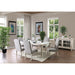 Daniella 7 Pc Dining Table Set - Antique White/Gray