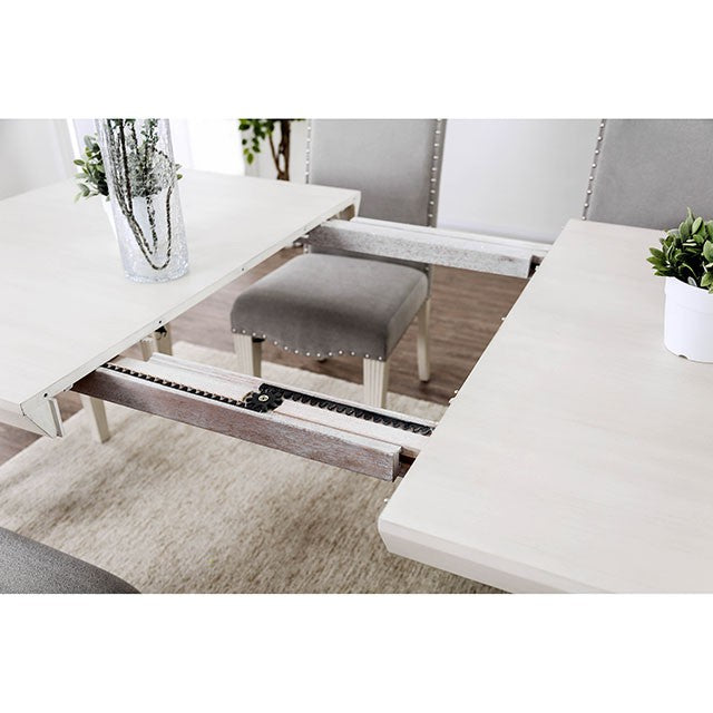 Daniella Dining Table - Antique White/Gray