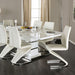 Midvale Dining Table - White/Chrome