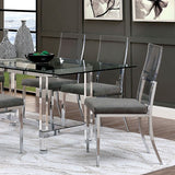 Casper 7 Pc Dining Table Set - Chrome