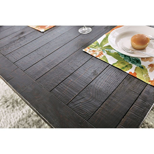 Alfred 6 Pc Dining Table Set w/ Bench - Antique Black