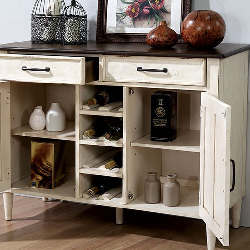 Ann Lee Server - Antique White/Antique Oak
