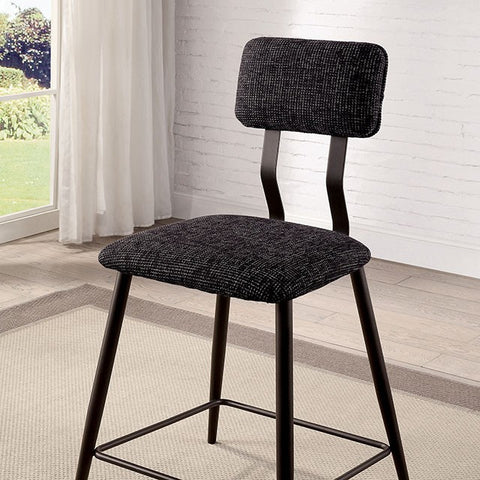 Silla altura mostrador Dicarda (juego de 2) - negro/roble desgastado oscuro