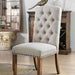 Gianna Side Chair (Set of 2) - Rustic Oak/Ivory