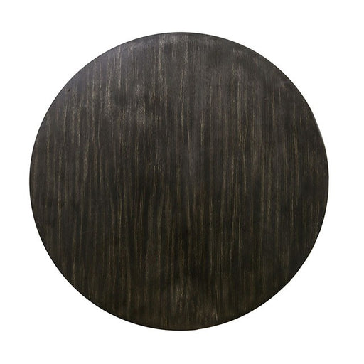 Nerissa Round Table - Antique Black/Beige