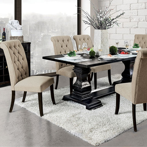 Nerissa Dining Table - Antique Black