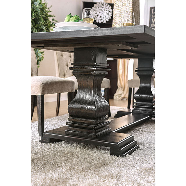 Nerissa Dining Table - Antique Black