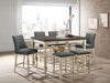 Plymouth Counter Ht. Stool - Ivory/Dark Gray