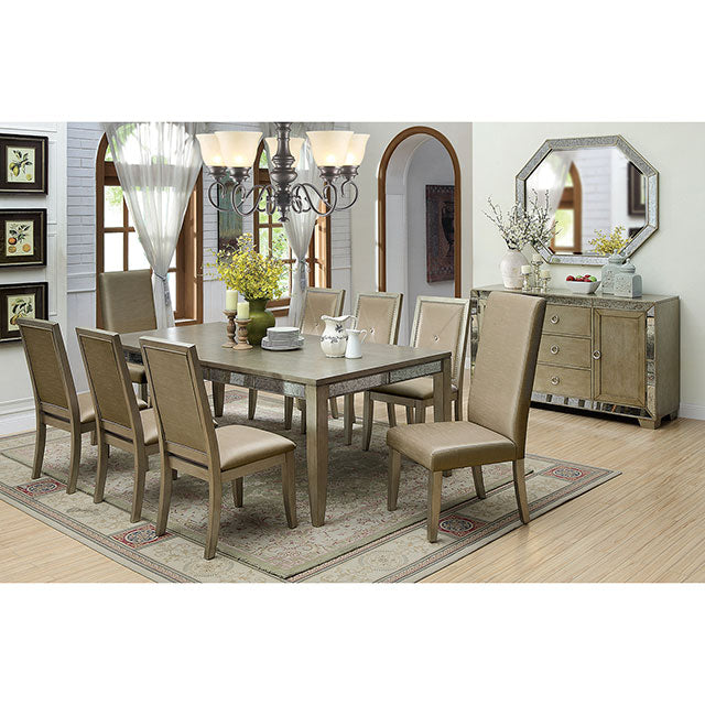 Echo Dining Table - Antique Gold