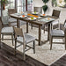 Anton 7 Pc Counter Ht Table Set - Gray