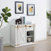 Bacerra Sofa Table - Antique White/Gold