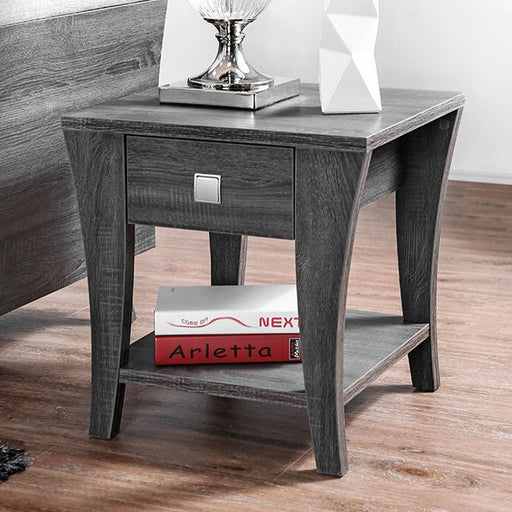 Amity End Table - Gray