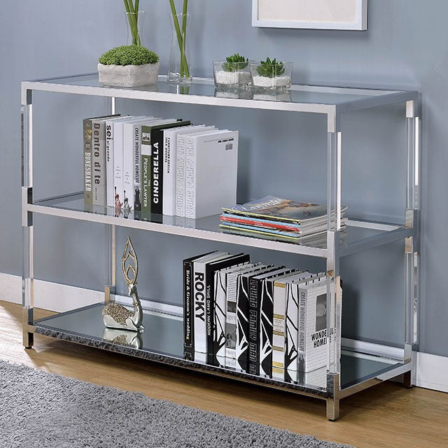Ludvig Sofa Table - Chrome/Clear