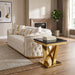 Villarsglane End Table - Black/Gold