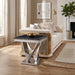 Villarsglane End Table - Black/Chrome