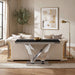 Villarsglane Sofa Table - Black/Chrome / Sofa Table