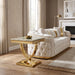 Wettingen End Table - Gold/Green