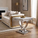Wettingen End Table - White/Chrome