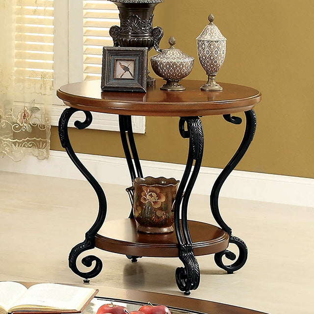 May End Table - Brown Cherry