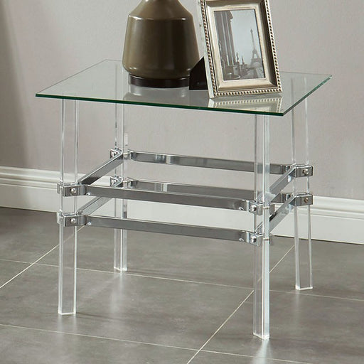 Trofa End Table - Chrome