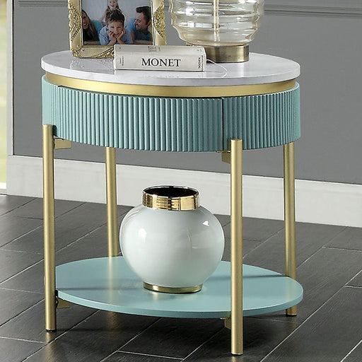 Koblenz End Table - Light Teal