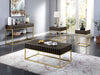 Augsburg Side Table - Walnut/Gold