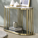 Ofelia Sofa Table - Antique Brass/Black