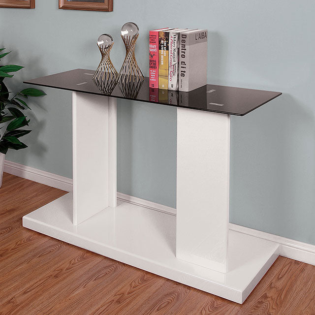 Mannedorf Sofa Table - Black/White