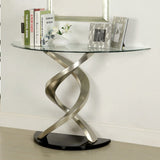Nova Sofa Table - Satin Plated/Black