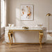 Wetzikon Sofa Table - Gold/White