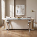 Wetzikon Sofa Table - Silver/White
