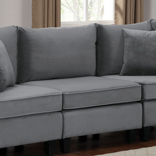 Sandrine Armless Chair - Gray