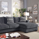 Kaylee L-Sectional w/ Right Chaise - Gray