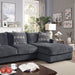 Kaylee L-Sectional w/ Right Chaise - Gray